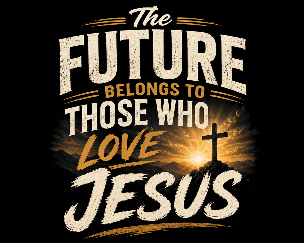 The Future Belongs to Those Who Love Jesus Design on Ceramic Mug